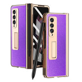 Electroplated Hinge Pen Slot Cross Phone Case
